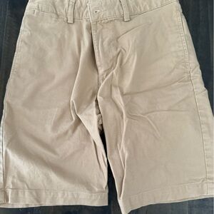 Chino shorts, tan & navy